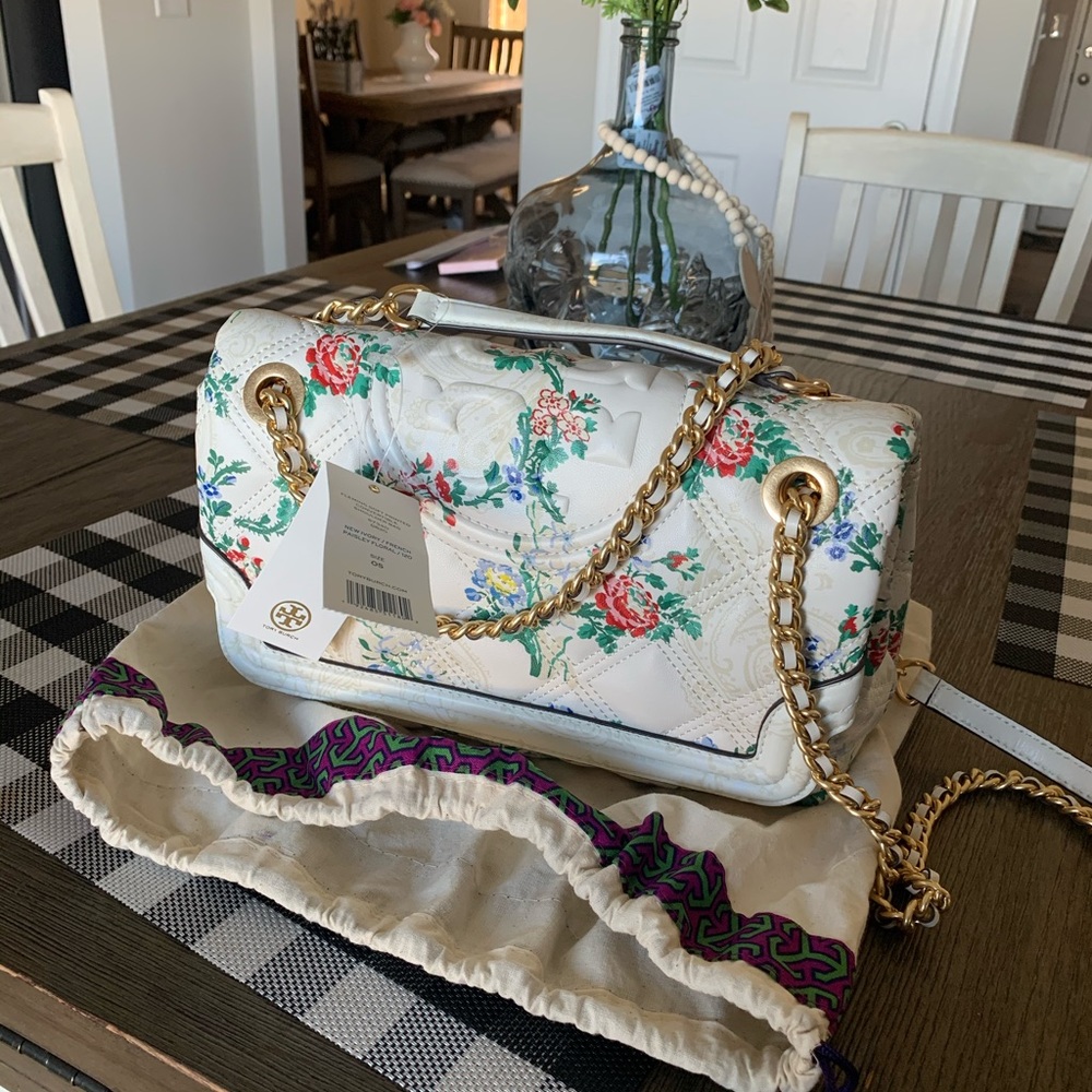 Tory Burch floral convertible crossbody bag
